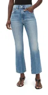 A.l.c A. L.c. The 009 Cropped Flare Jeans Light Classic Blue In Blue