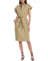 A.l.c A. L.c. Thea Zip Front Shirtdress In Beige