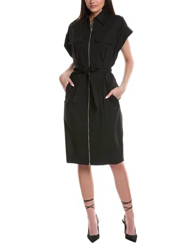 A.l.c A. L.c. Thea Zip Front Shirtdress In Black