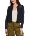 A.l.c Tilly Open-knit Cotton-blend Cardigan In Blue
