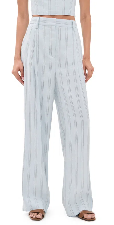 A.l.c A. L.c. Winston Pants Isla Stripe In Blue
