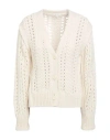 A.l.c A. L.c. Woman Cardigan Ivory Size M Merino Wool In White