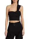 A.L.C A. L.C. WOMEN'S APOLLO LINEN BLEND ONE SHOULDER TOP