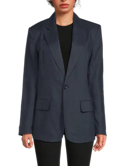 A.l.c A. L.c. Women's Arlo Linen Blazer In Midnight