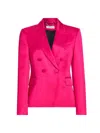 A.l.c A. L.c. Women's Chelsea Double-breasted Satin Blazer In Disco Pink