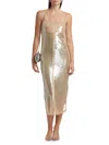 A.l.c A. L.c. Women's Danielle Sheer Sequined Slipdress In Brown