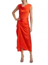 A.l.c A. L.c. Women's Dara Draped Midi-dress In Red