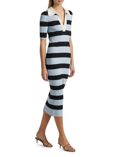A.l.c A. L.c. Women's Darcy Rugby-striped Midi-dress In Multi