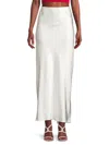A.l.c Greta Satin Maxi Skirt In White