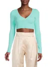 A.l.c Hallie Ii Rib Knit Cardigan In Summer Dew In Summer Dew
