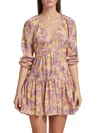 A.l.c A. L.c. Women's Isla Floral Minidress In Canary Iris Multi