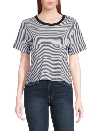 A.l.c A. L.c. Women's Julia Striped Cotton T-shirt In Off White