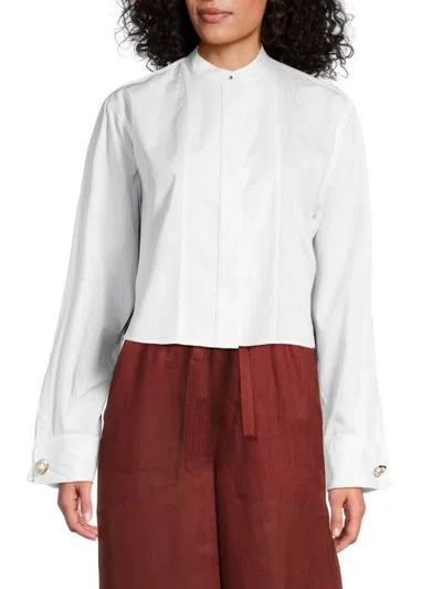 A.l.c A. L.c. Women's Kat Cotton Solid Shirt In White