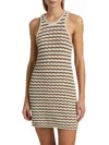 A.l.c Kendra Striped Knit Mini Dress In Multi In Brown