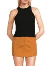 A.l.c A. L.c. Women's Lucy Ribbed Crop Top In Black