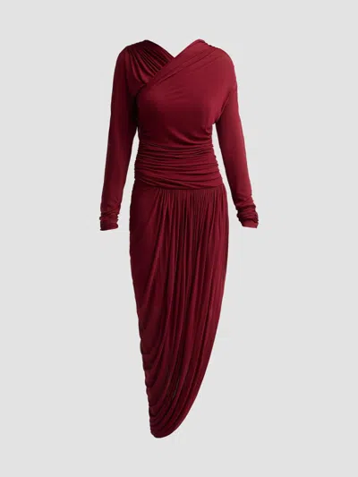 A.l.c A. L.c. Women's Mailie Ruched Pleated Maxi Dress In Kalamata