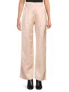 A.l.c Mateo Linen-blend Shantung Wide-leg Pants In Light Buff