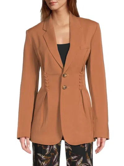 A.l.c A. L.c. Women's Maverick Lace-up Trim Jacket In Tawny