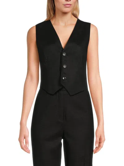A.l.c A. L.c. Women's Maxwell Linen Vest In Black