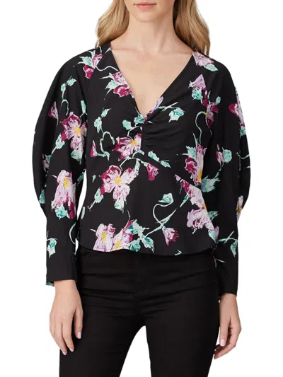 A.l.c A. L.c. Women's Millie Stretch Silk Blouse In Black