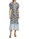 A.l.c A. L.c. Women's Rem Printed Twist Midi-dress In Multi