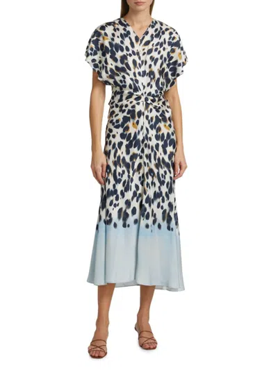 A.l.c A. L.c. Women's Rem Printed Twist Midi-dress In Multi