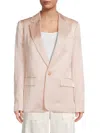 A.l.c Linen-blend Shantung Blazer In Light Buff