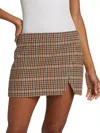 A.l.c Rylee Wool-blend Mini Skirt In Beige