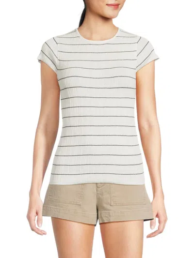 A.L.C A. L.C. WOMEN'S SAM STRIPED COTTON-BLEND TOP