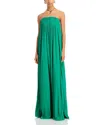 A.l.c Wynn Strapless Ruched Gown In Serpent