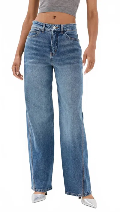 A.l.c Abbott Ii Jeans In Medium Wash In Multi