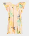 A.l.c Abi Pleated Puff-sleeve Mini Dress In Floral Multi