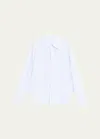 A.l.c Aiden Linen Top In Ice Water