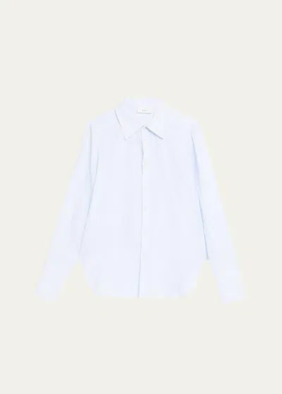 A.l.c Aiden Linen Top In Blue