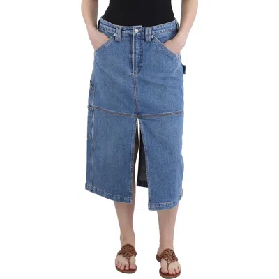 A.l.c Alden Womens Denim Denim Skirt In Blue