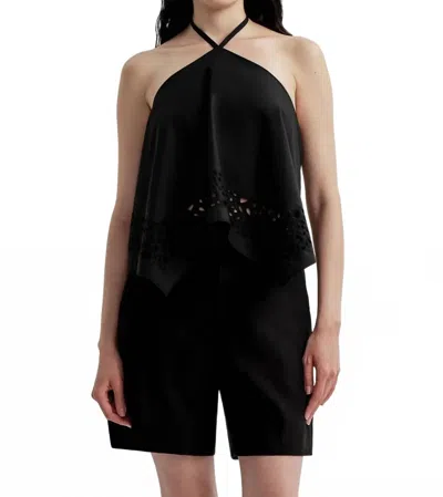 A.l.c Aleia Halter Top In Black