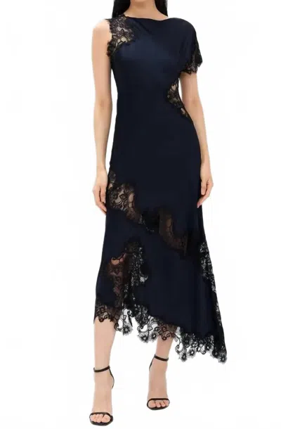 A.l.c Alessia Dress In Dark Sapphire In Black