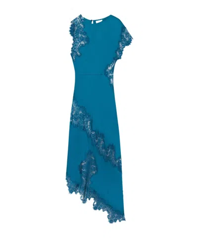 A.l.c Alessia One-shoulder Dress In Blue