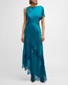 A.l.c Alessia One-shoulder Dress In Bright Flo