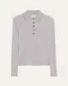 A.l.c Alex Merino Wool Polo Top In Light Heat