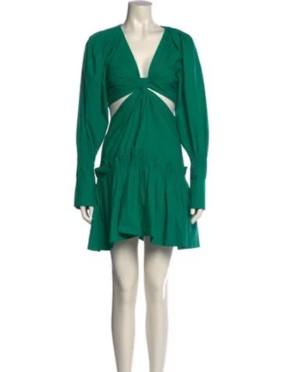 Pre-owned A.l.c Alexa Mini Dress In Green