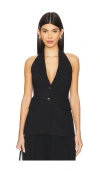 A.l.c . Alexa Wool Blend Vest In 블랙