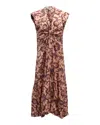 A.l.c Alc Alexandria Cut Out Maxi Dress In Pink Cotton In Pink