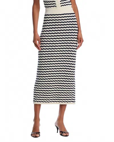 A.L.C ALEXIS SKIRT IN PARCHMENT/NAVY STRIPE