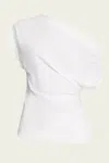 A.l.c Alice Draped One-shoulder Tee In White