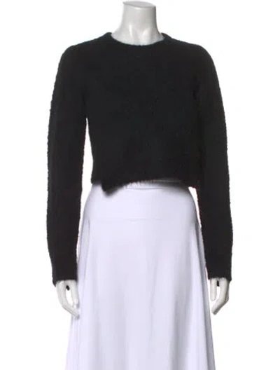 Pre-owned A.l.c Alpaca Crew Neck Sweater In Black