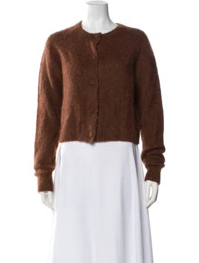 Pre-owned A.l.c Alpaca Crew Neck Sweater In Brown