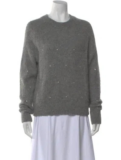 Pre-owned A.l.c Alpaca Crew Neck Sweater In Gray