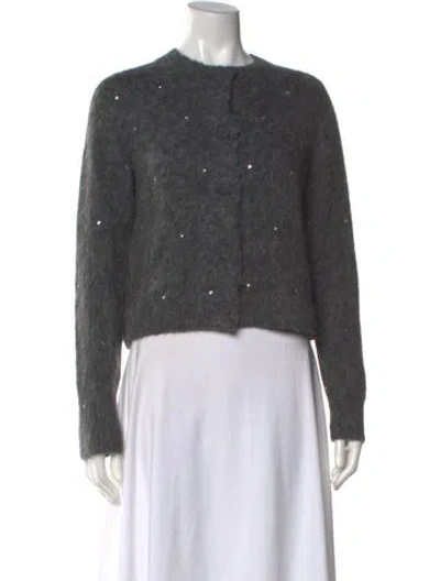 Pre-owned A.l.c Alpaca Crew Neck Sweater In Grey