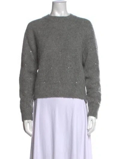 Pre-owned A.l.c Alpaca Crew Neck Sweater In Grey